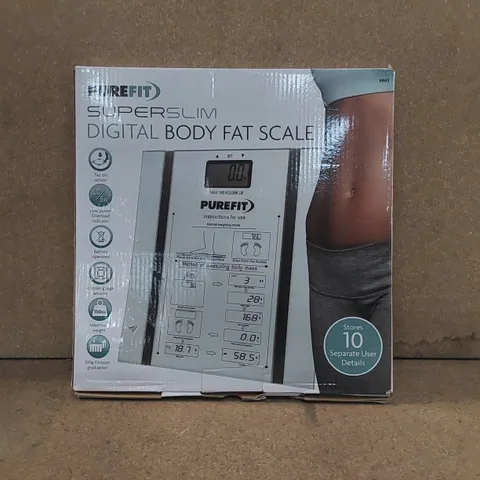 BOXED PUREFIT SUPERSLIM DIGITAL BODY FAT SCALE