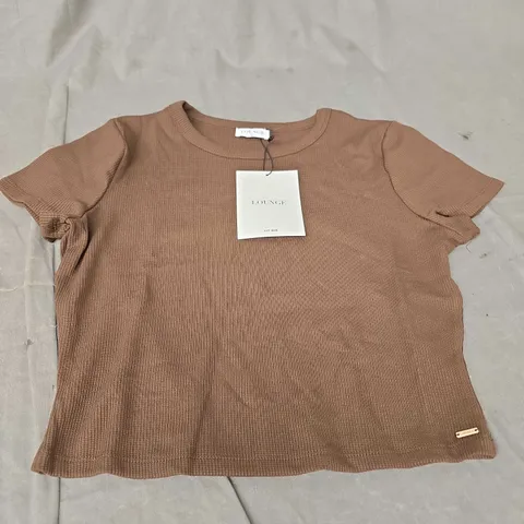 LOUNGE WAFFLE BABY TEE SIZE XL