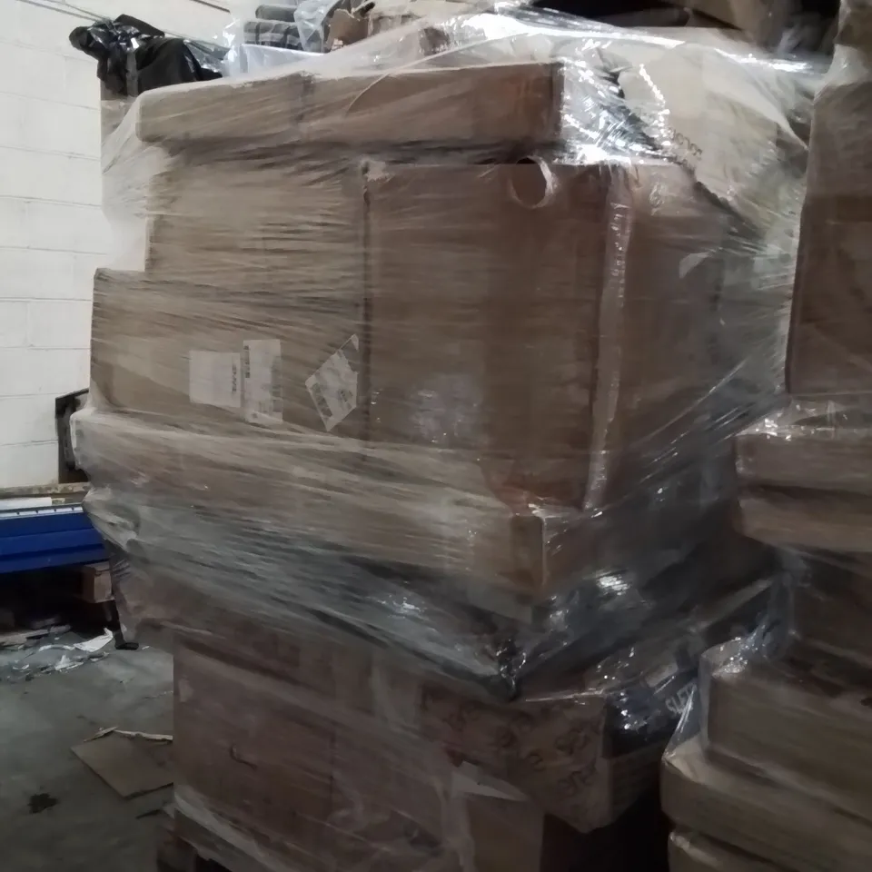 PALLET OF ASSORTED HOUSEHOLD GOODS AND PRODUCTS TO INCLUDE;BABY WALKER,AIR FRYER,ELECTRONIC WEIGHING SCALES 