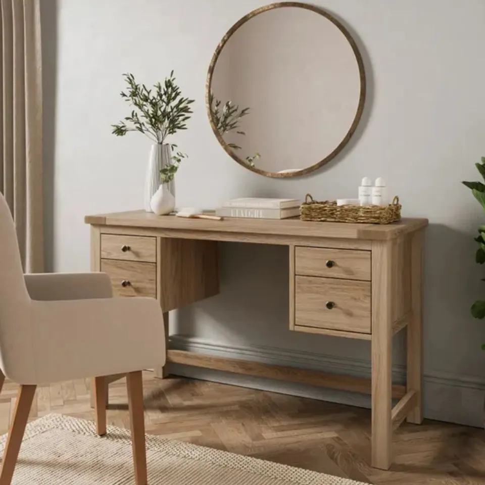 BOXED OLNEY DRESSING TABLE - OAK (1 BOX)