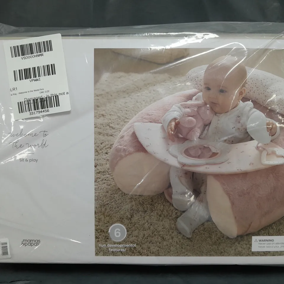 BOXED MAMAS & PAPAS SIT & PLAY - WELCOME TO THE WORLD PINK