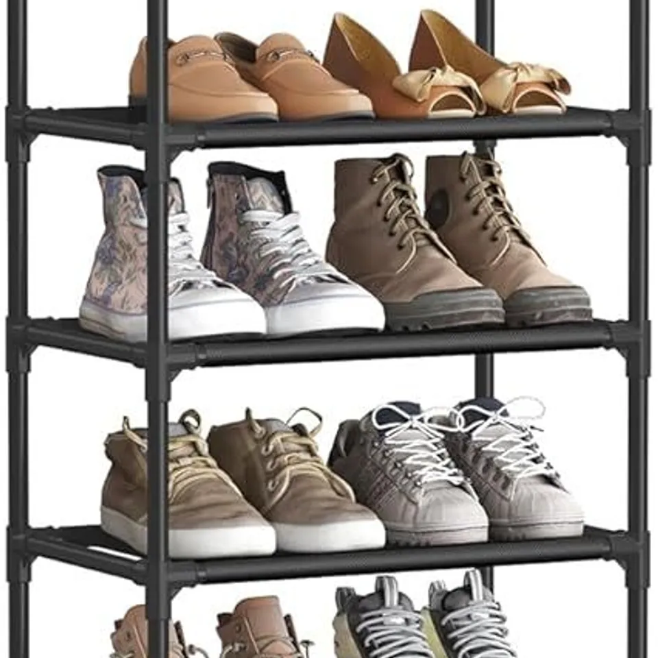 BOXED SONGMICS 10-TIER SHOE RACK, SHOE STAND, SPACE-SAVING SHOE STORAGE