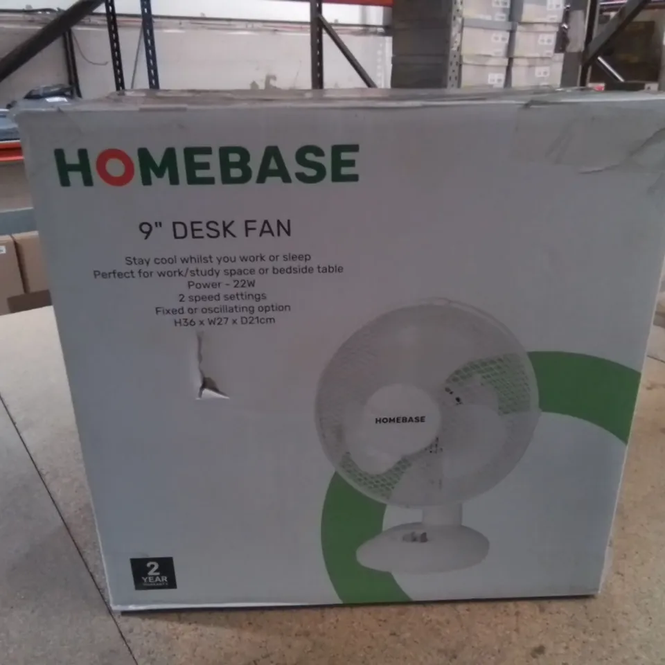 HOMEBASE 9" DESK FAN 