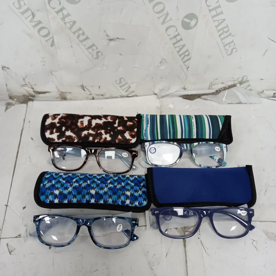 BOXED LOT OF 4 PAIRS OF READING GLASSES