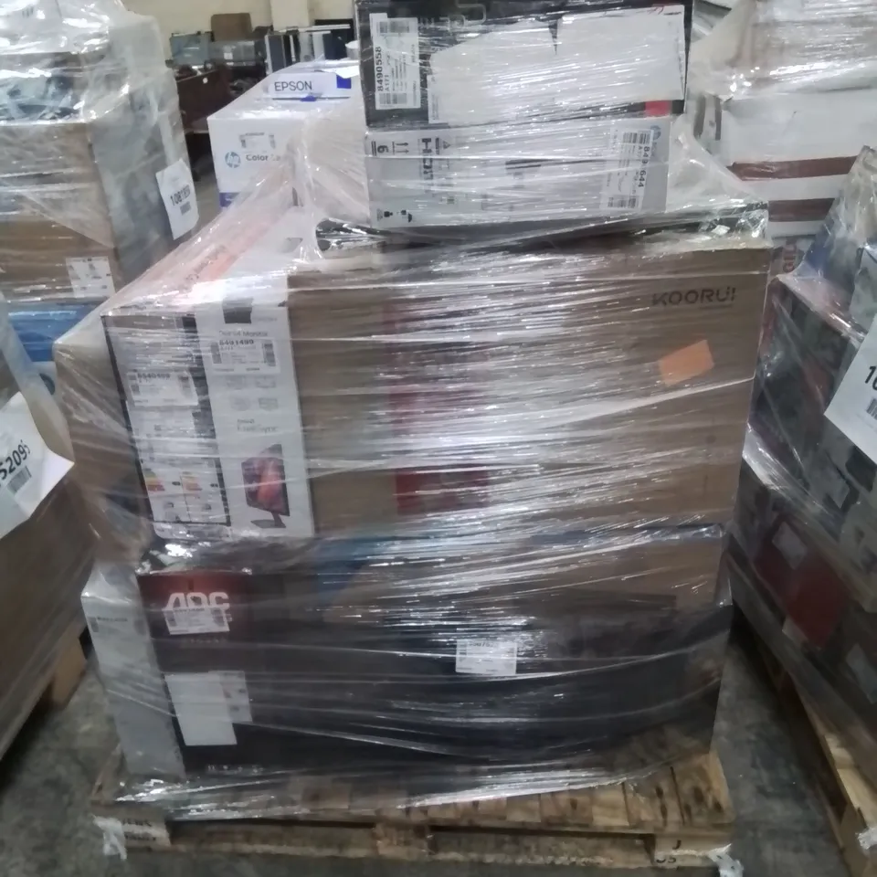 PALLET OF APPROXIMATELY 19 UNPROCESSED RAW RETURN MONITORS TO INCLUDE;