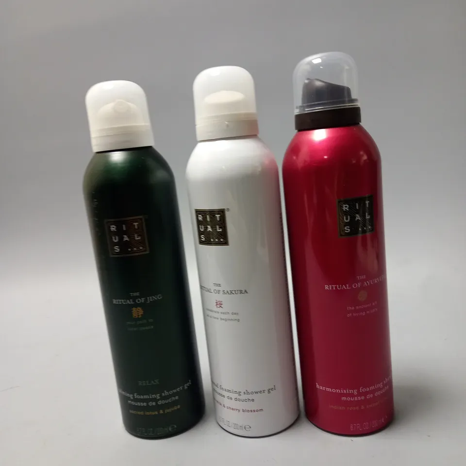 RITUALS SHOWER FOAM VALUE 3 PACK 