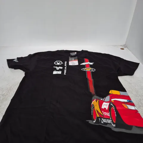 DISNEY PIXAR CARS FORMULA 1 LIGHTNING TEE โ XL