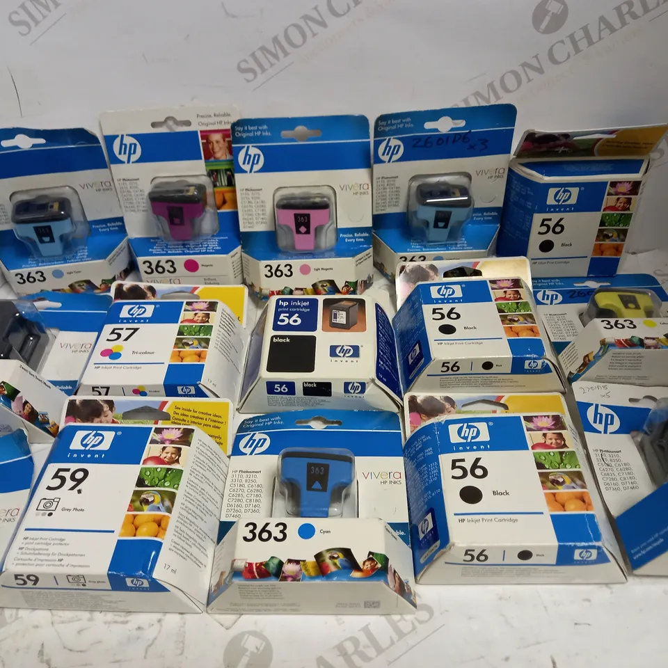 LOT OF 15 HP PRINTER CARTRIDGES