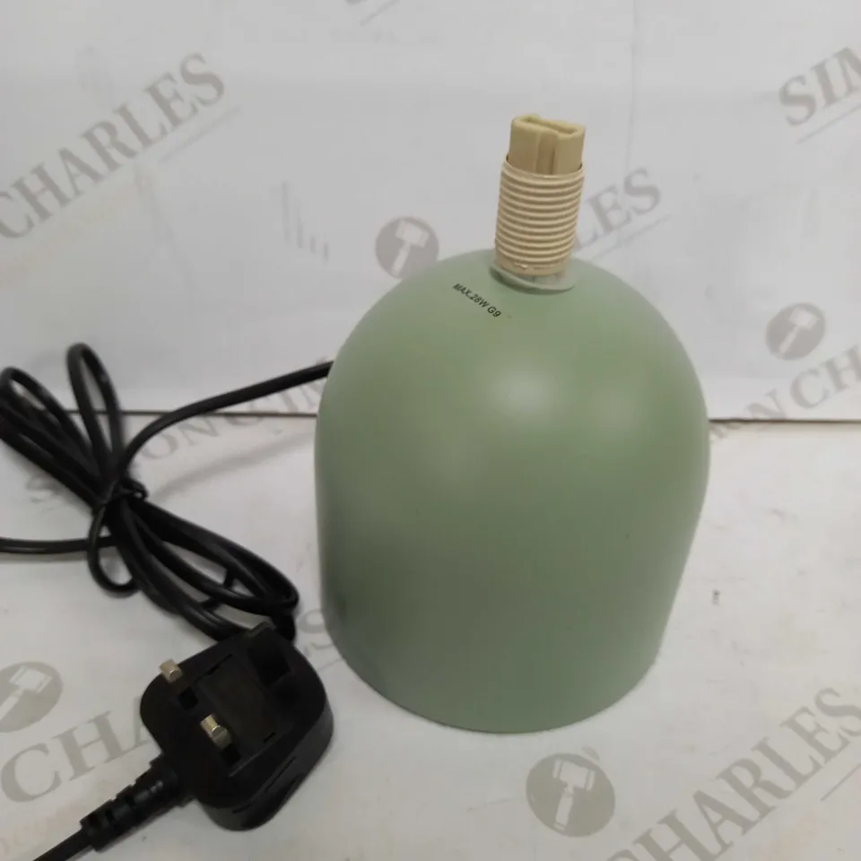 JOHN LEWIS LUPO GREEN LAMP BASE ONLY 