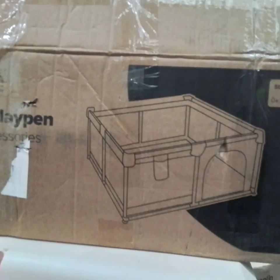BOXED KIDOOLA SOFT PLAYPEN WITH ACCESSORIES GREY