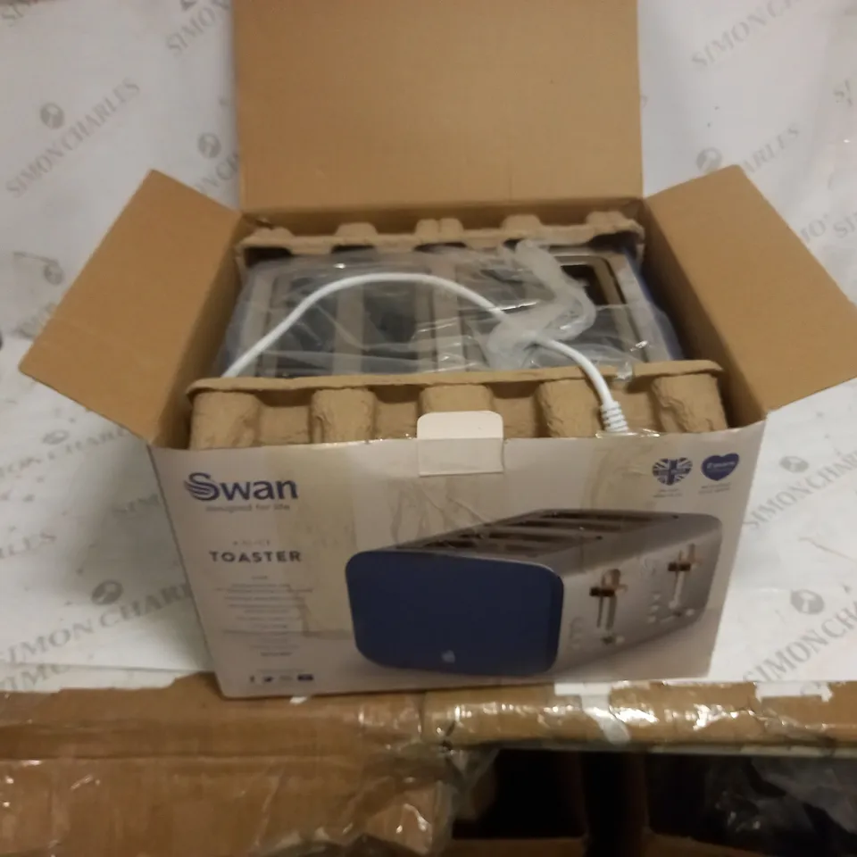 SWAN NORDIC 4 SLICE TOASTER BLUE