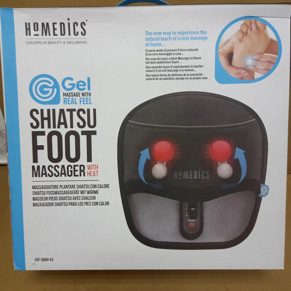 BOXED HOMEDICS SHIATSU FOOT MASSAGER WITH HEAT GSF-500H-EU