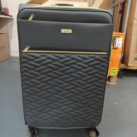 ROCK LUGGAGE SLOANE SOFTSHELL 8 WHEEL SUITCASE - CHARCOAL