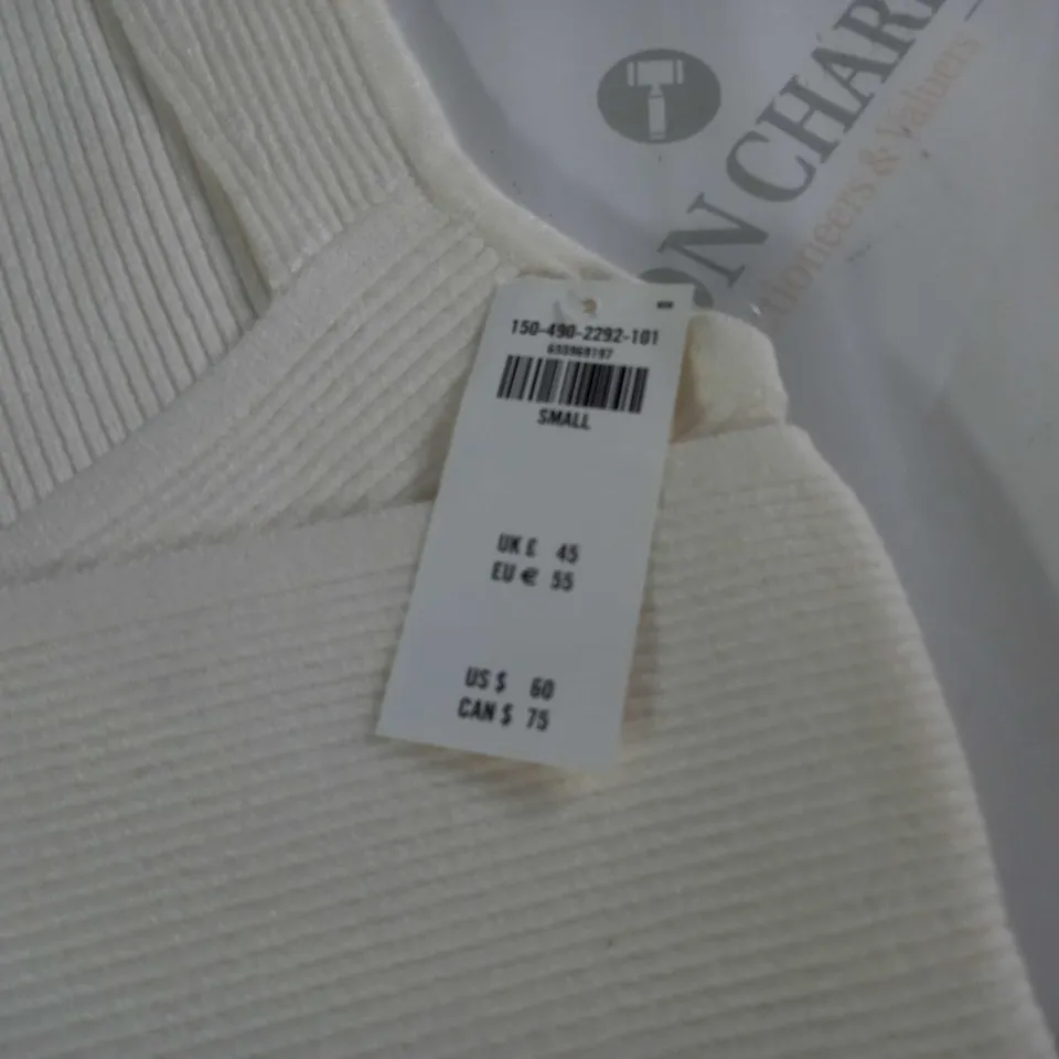 ABERCROMBIE & FITCH BODYSUIT IN CREAM - S