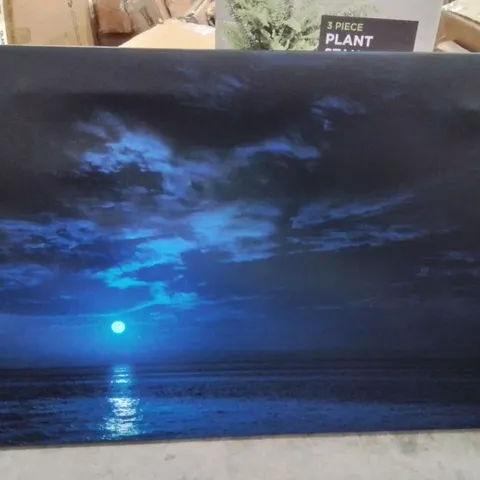 BAGGED MOON ON THE HORIZON CANVAS ART