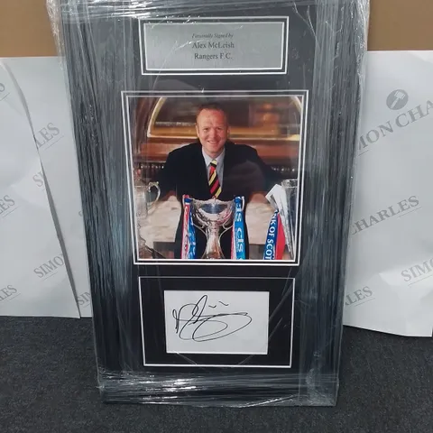 SIGNED ALEX MCLEISH PHOTOGRAPH