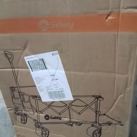 BOXED FOLDABLE WAGON/TROLLEY -BLACK-