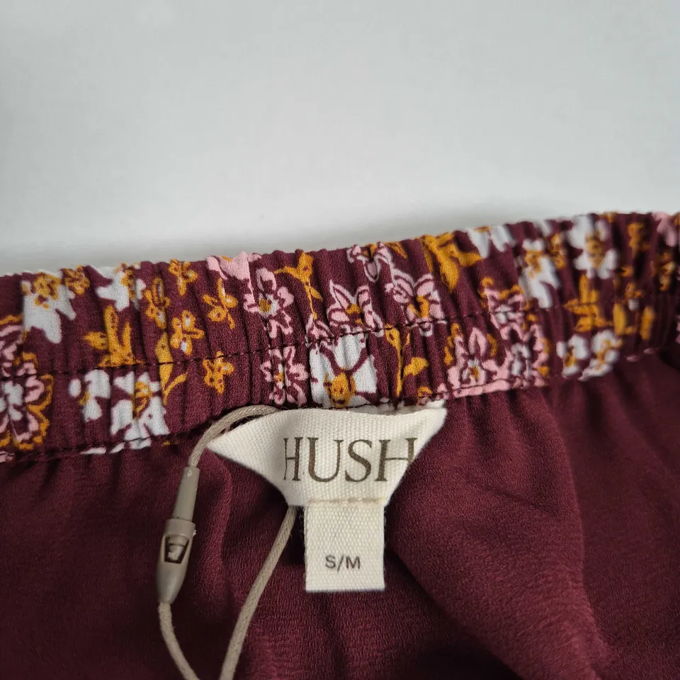 HUSH BRANWEN PRINTED CHIFFON MIDI SKIRT – SUNSET FLORAL MULTI, S/M