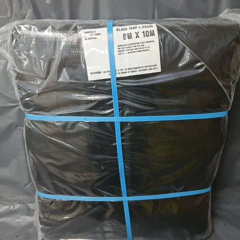 BLACK TARP L-GRADE 8Mx10M - COLLECTION ONLY