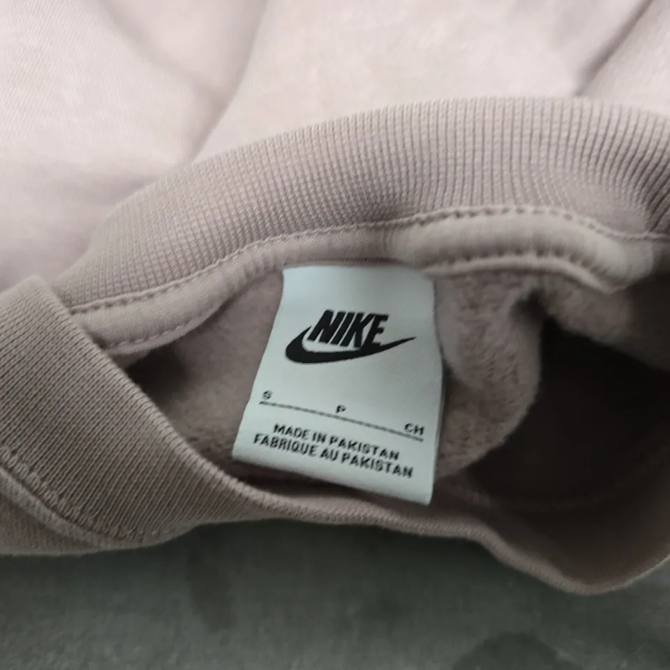 NIKE SWEATSHIRT – PINK/MAUVE WITH SWOOSH LOGO - SMALL