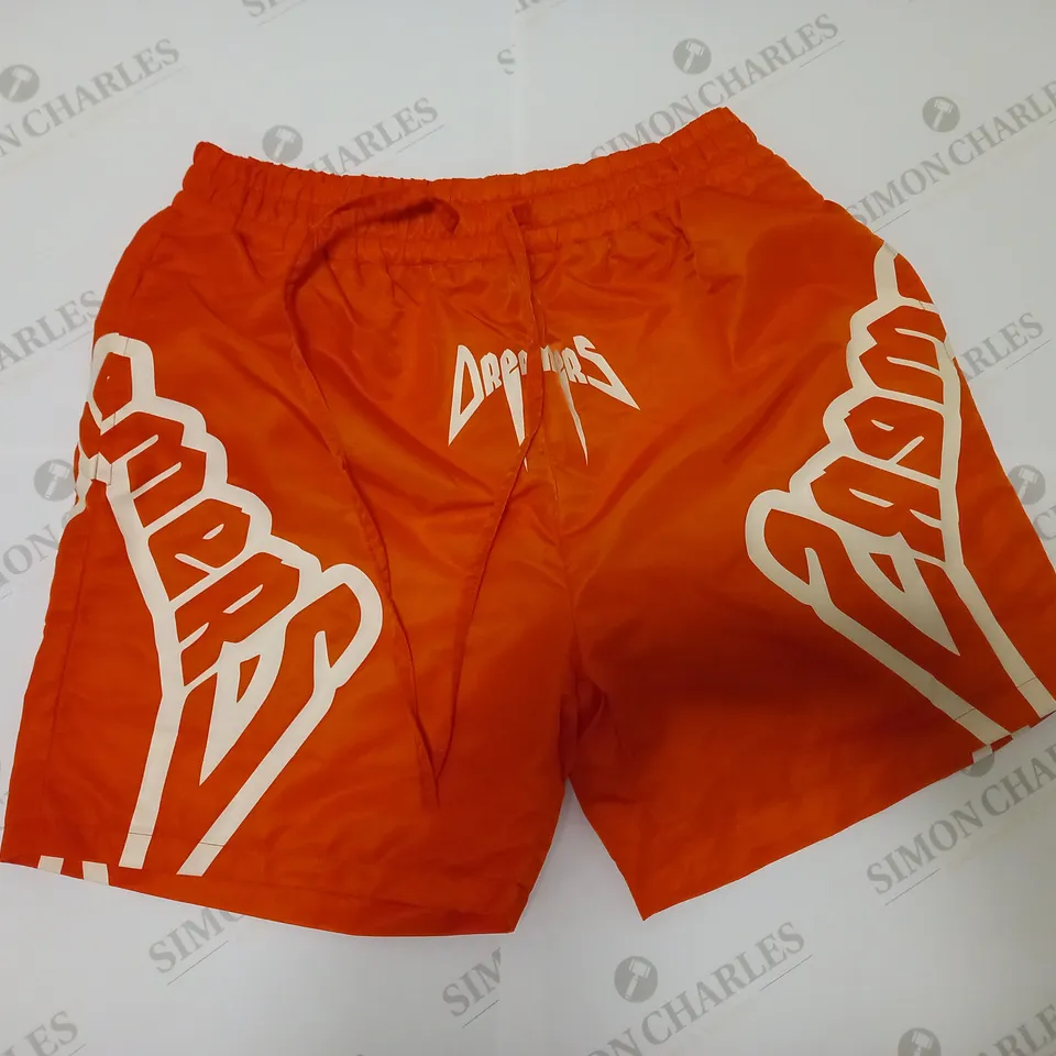 ANGELO DREAMERS ORANGE SHORTS - SIZE M