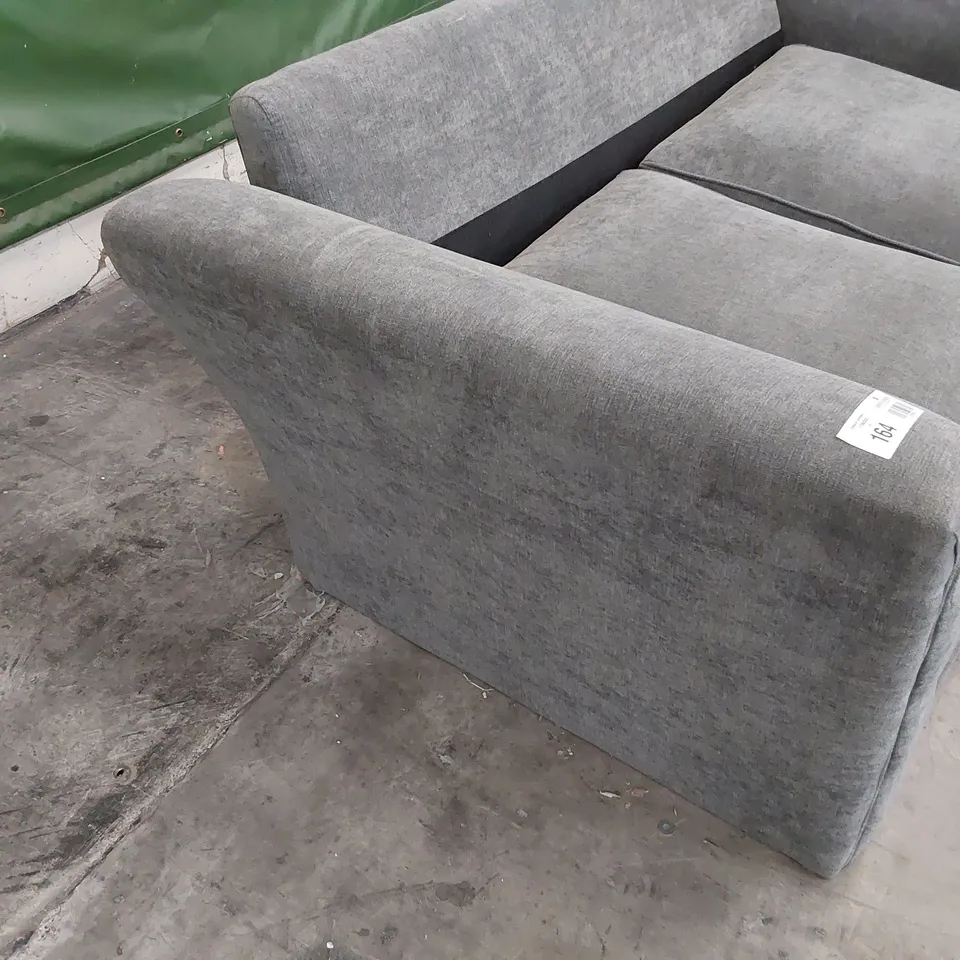 DESIGNER TWO SEATER SOFA GREY FABRIC 