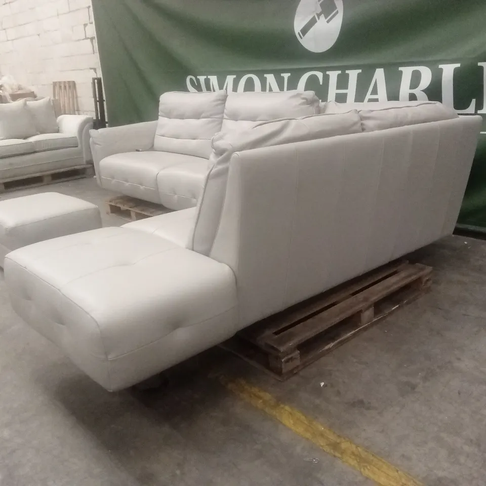 QUALITY DESIGNER ITALIAN MADE BOLZANO LEATHER POWER RECLINING CORNER CHAISE SOFA