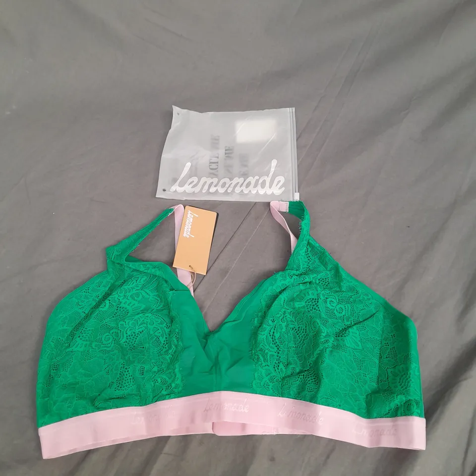 LEMONADE SYNERGY FULLER CUP BRA IN EMERALD SIZE 42DD/E/F