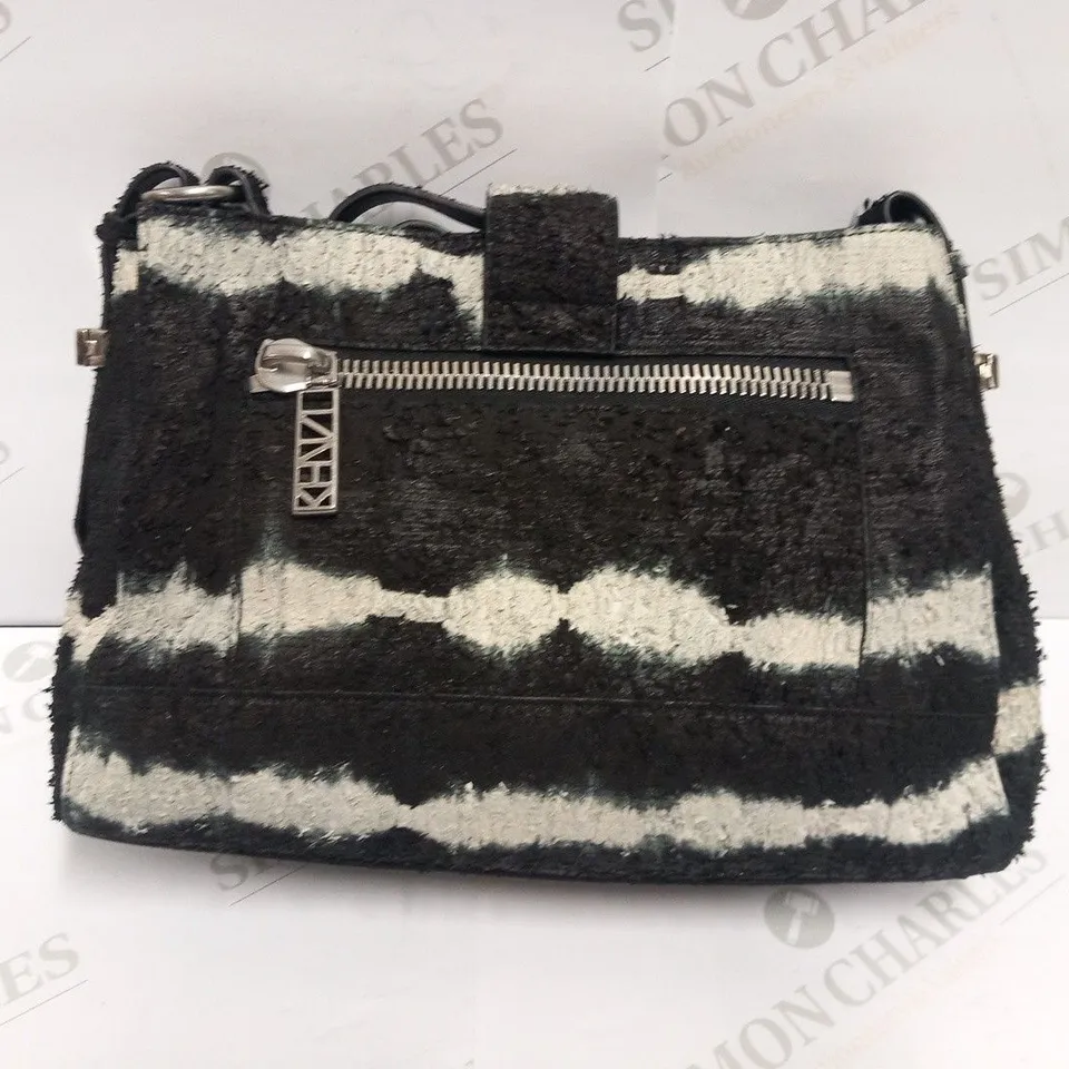 KENZO PARIS BLACK AND WHITE BAG
