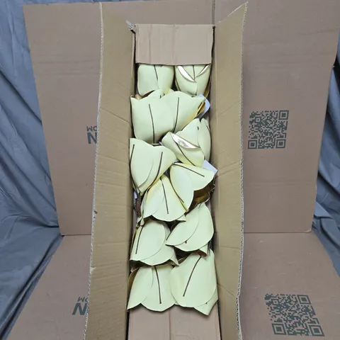 BOX OF APPROXIMATELY 10 X GISELA GRAHAM YELLOW FLOWER DECORATIONS