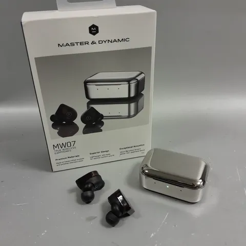 BOXED MASTER & DYNAMIC MW07 TRUE WIRELESS EARPHONES 