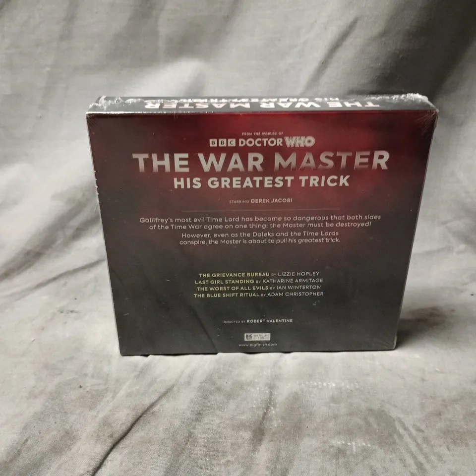 DOCTOR WHO: THE WAR MASTER – HIS GREATEST TRICK AUDIO DRAMA BOX SET (DEREK JACOBI)