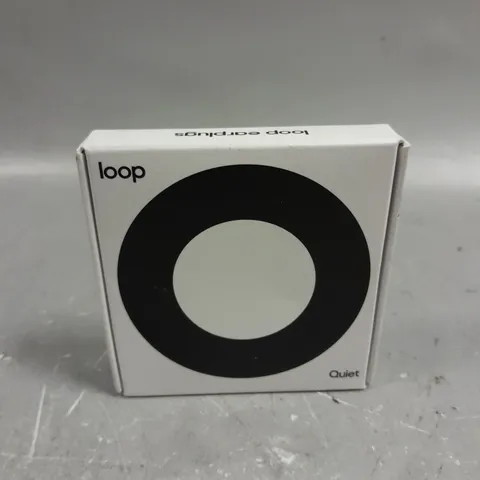 BOXED SEALED LOOP QUIET EARPLUGS - BLACK