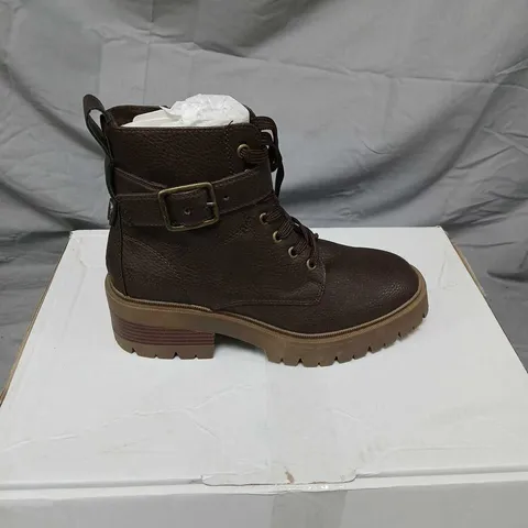 BM JAGGER BOOT – DARK BROWN LEATHER, SIZE 6