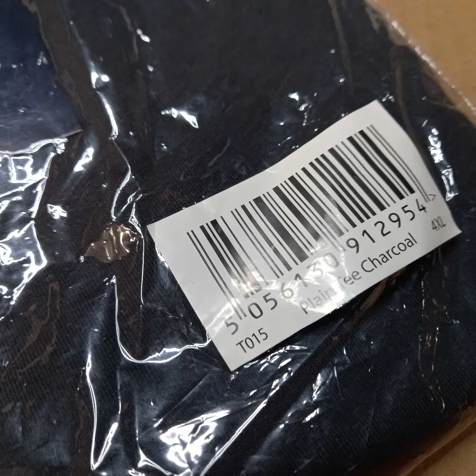 PACKAGED ESPIONAGE PLAIN CHARCOAL TEE - 4XL