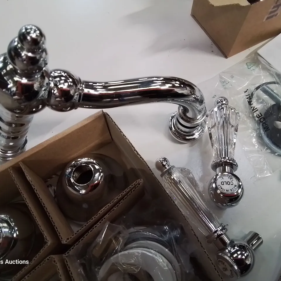 BOXED BIANCHI DIAMOND CHROME WASH BIDET MIXER WITH AUTOMATIC POP UP WASTE