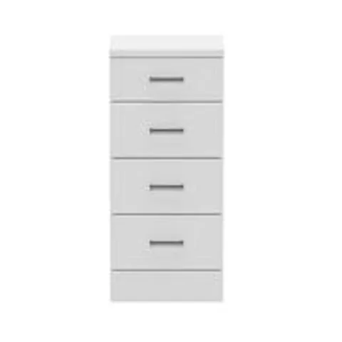 BRAND NEW BOXED LEDICO TRADE 350 F/S 4-DRAWER BATHROOM UNIT - WHITE