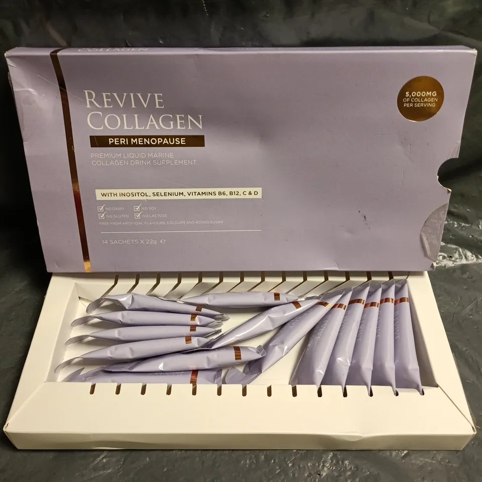 REVIVE COLLAGEN PERI MENOPAUSE PREMIUM LIQUID MARINE COLLAGEN - 14 SACHETS