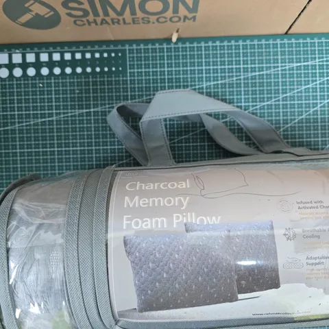 CHARCOAL MEMORY FOAM PILLOW – INFUSED WITH ACTIVATED CHARCOAL