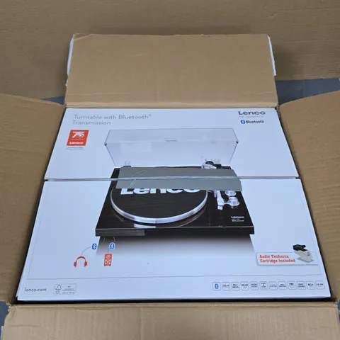 LENCO TURNTABLE WITH BLUETOOTH TRANSMISSION – BOXED