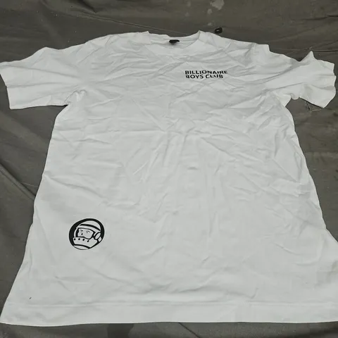 BILLIONAIR BOYS CLUB LOGO T-SHIRT, WHITE - UK SIZE M