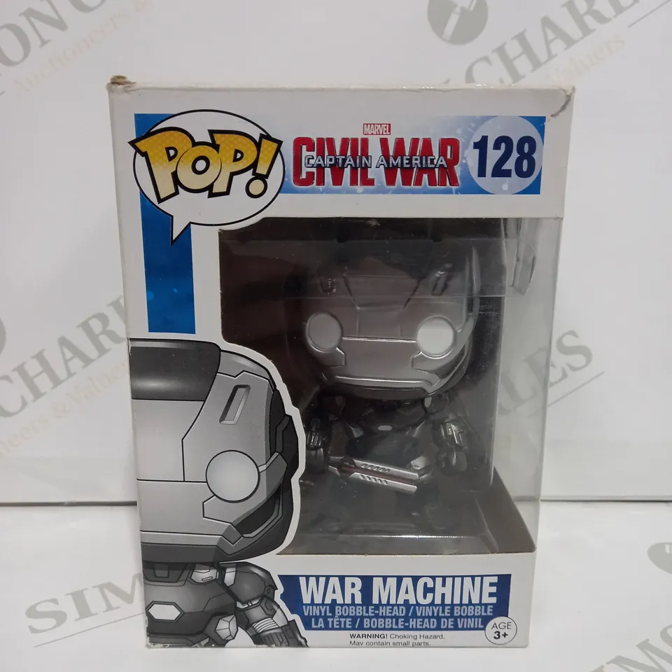 FUNKO POP! MARVEL CIVIL WAR CAPTAIN AMERICA WAR MACHINE - 128