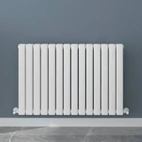 BOXED HEAT VIDA MILAN SINGLE HORIZONTAL RADIATOR - WHITE (1 BOX) H 63.5 x W 165.2 x D 5.6cm