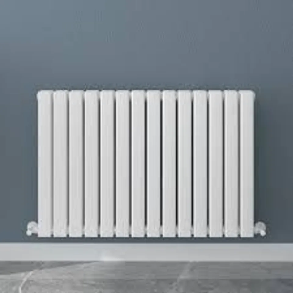 BOXED HEAT VIDA MILAN SINGLE HORIZONTAL RADIATOR - WHITE (1 BOX) H 63.5 x W 165.2 x D 5.6cm
