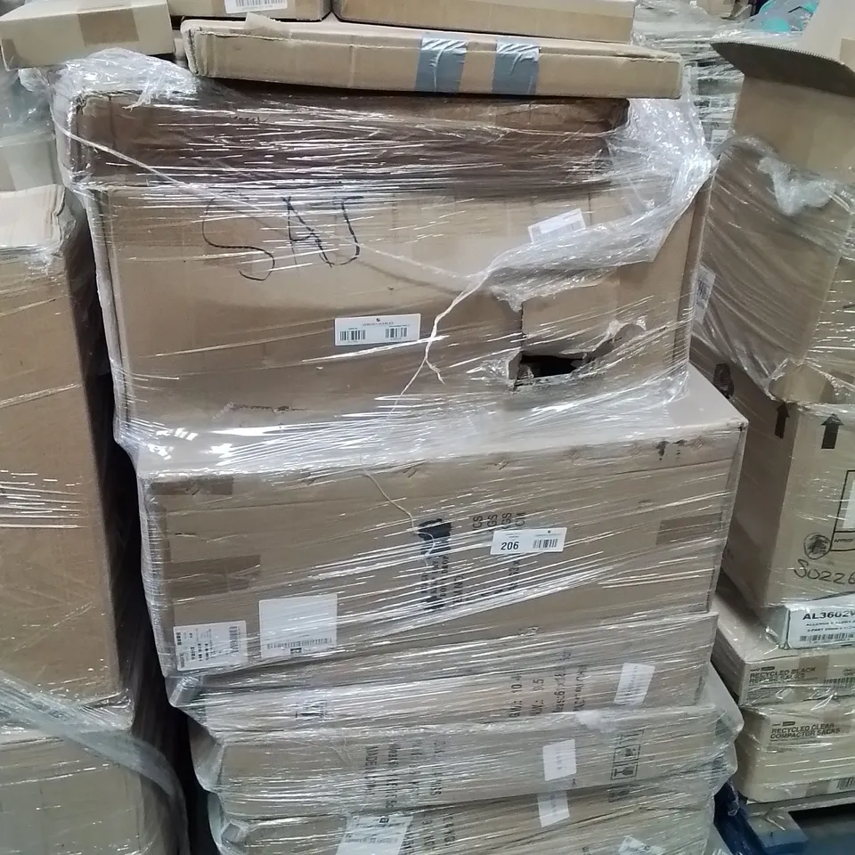PALLET CONTAINING LARGE QUANTITY OF BIRD SPIKES, FOLDING WAGON ECT.