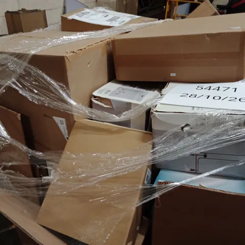 PALLET OF ASSORTED DESIGNER LIGHTING PRODUCTS TO INCLUDE;COLT CEILING BAR, TABLE LAMP, CEILING LIGHT