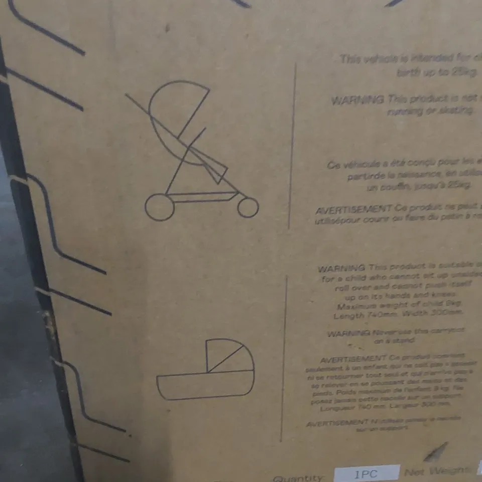 BOXED ICANDY CORE PUSHCHAIR, CARRYCOT AND ACCESSORY PACK - DARK GREY COMBO (2 BOXES)