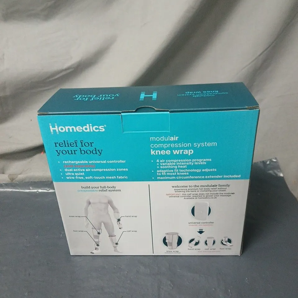 HOMEDICS KNEE WRAP – RELIEF FOR YOUR BODY MODULAR COMPRESSION SYSTEM