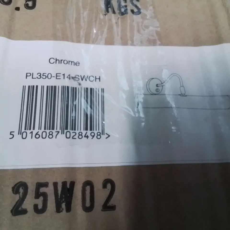 BOXED CHROME SWITCHED PICTURE LIGHT