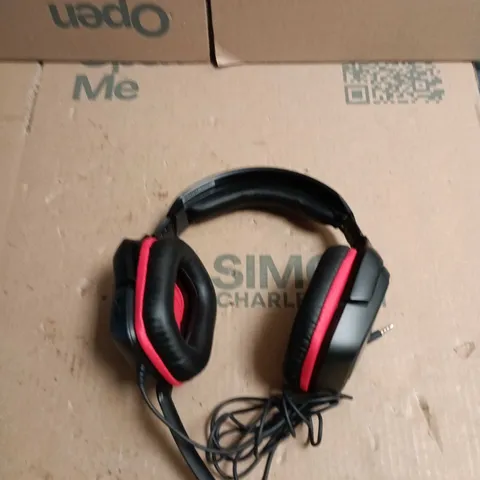 LOGITECH G332 STEREO GAMING HEADSET – WIRED, BLACK WITH RED CUSHIONS